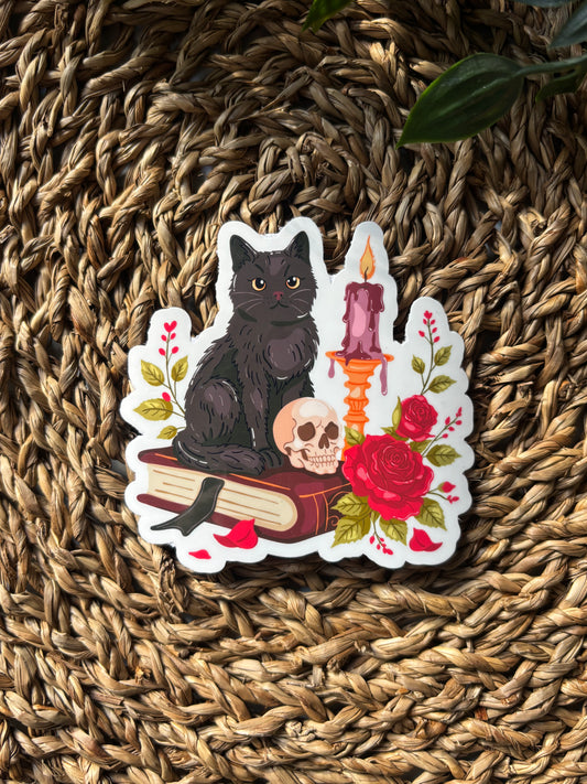 Gothic Cat sticker