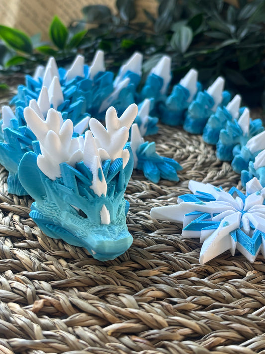 Winter Dragon - Cute 3D Fidget Dragon