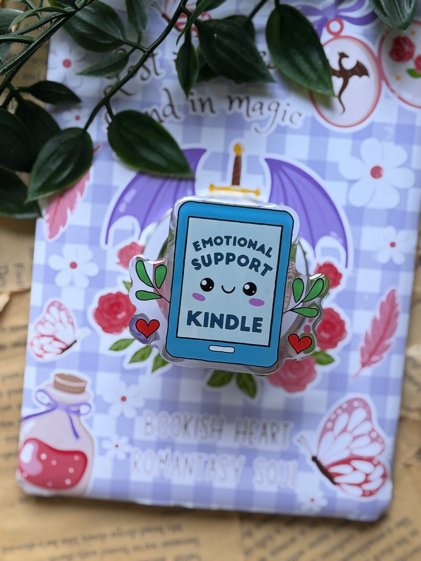Emotional Support Kindle Magnetisk Kindle Grip