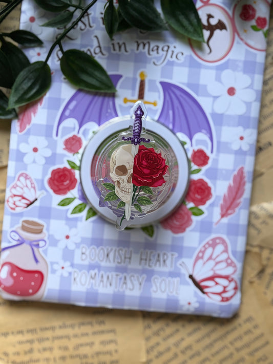 Romantasy Skull Magnetisk Kindle Grip
