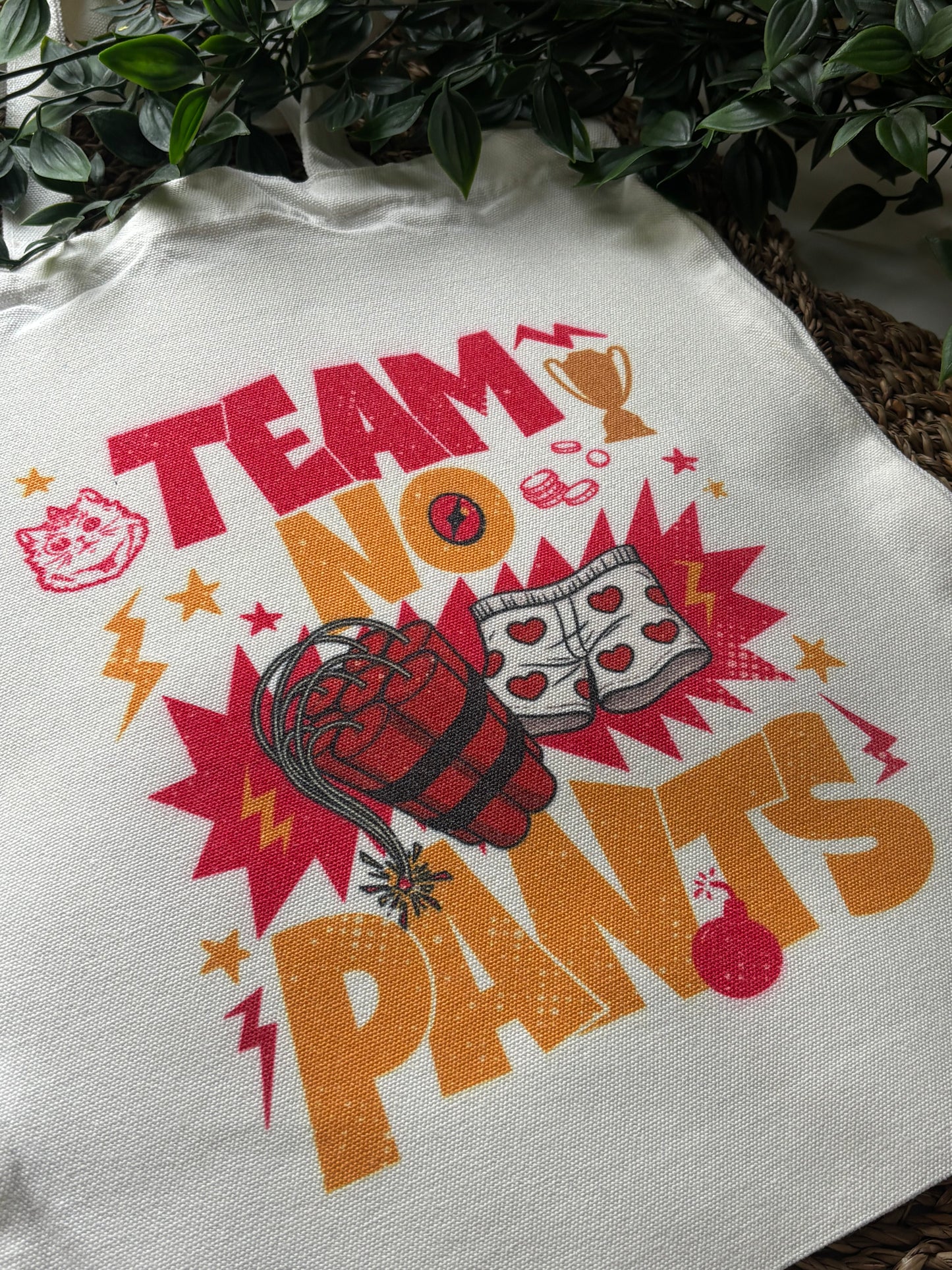 Team No Pants Handlenett