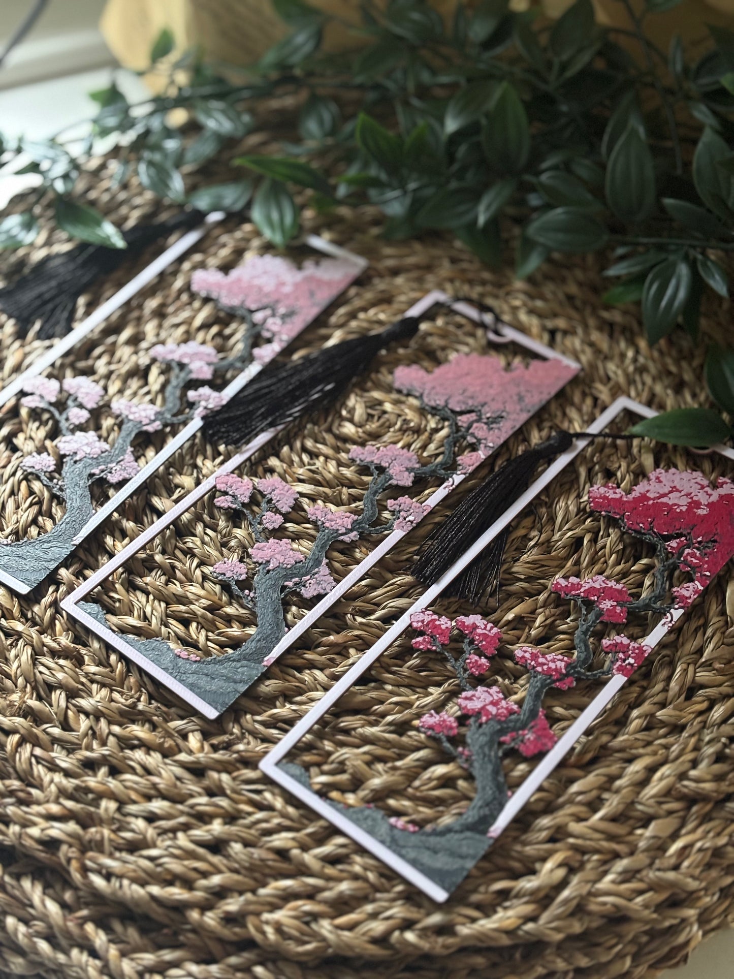 Sakura 3pk bokmerker med dusk