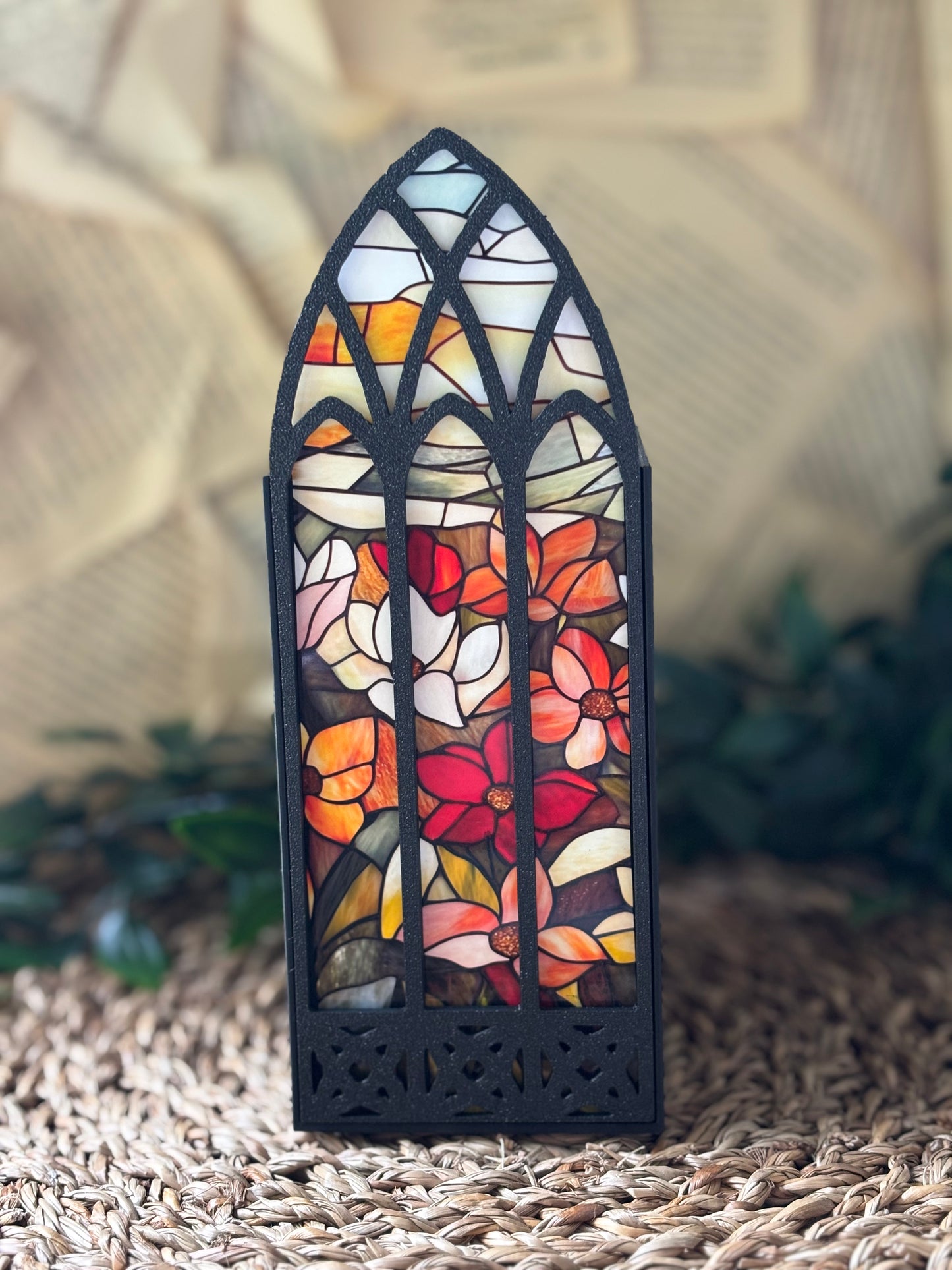 Book Nook - Stained Glass Window w/ 5 designs