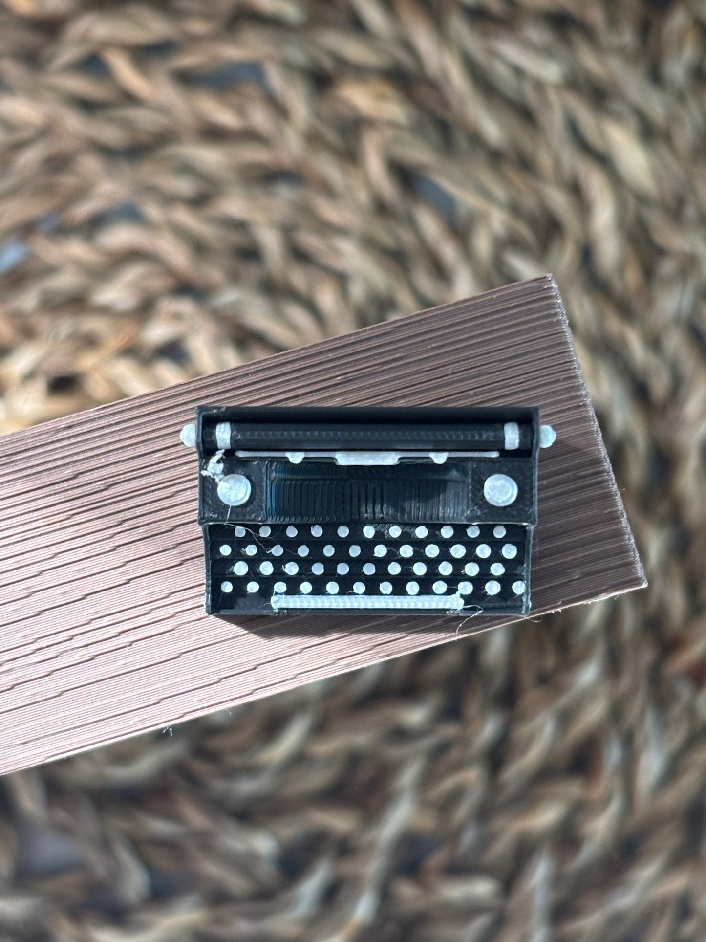 Mini Skrivemaskin til Miniatyr bokhylle