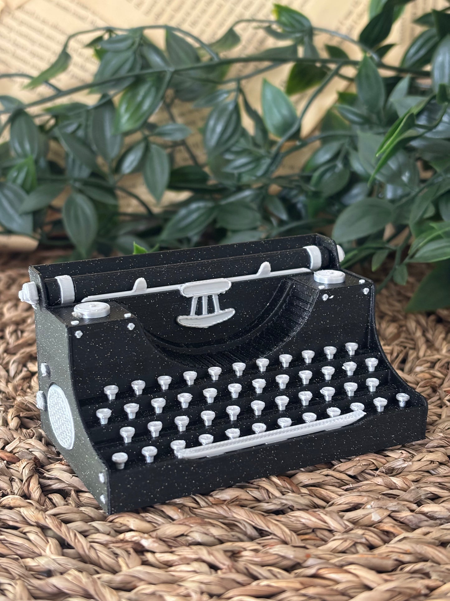 Skrivemaskin Bokhylledekorasjon