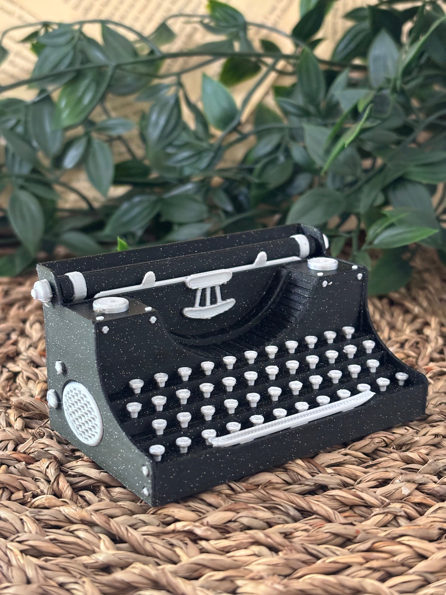 Skrivemaskin Bokhylledekorasjon