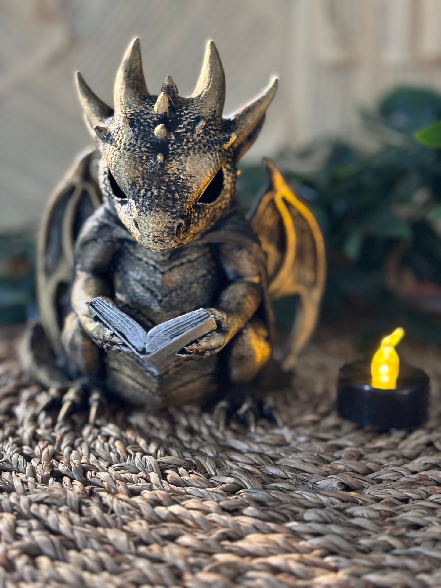 Dragon Page Keeper m/ te-ledlys