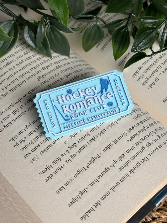 Hockey Romance Ticket Pin
