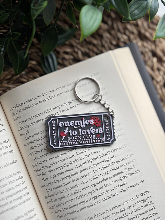 Enemies to Lovers Ticket Nøkkelring
