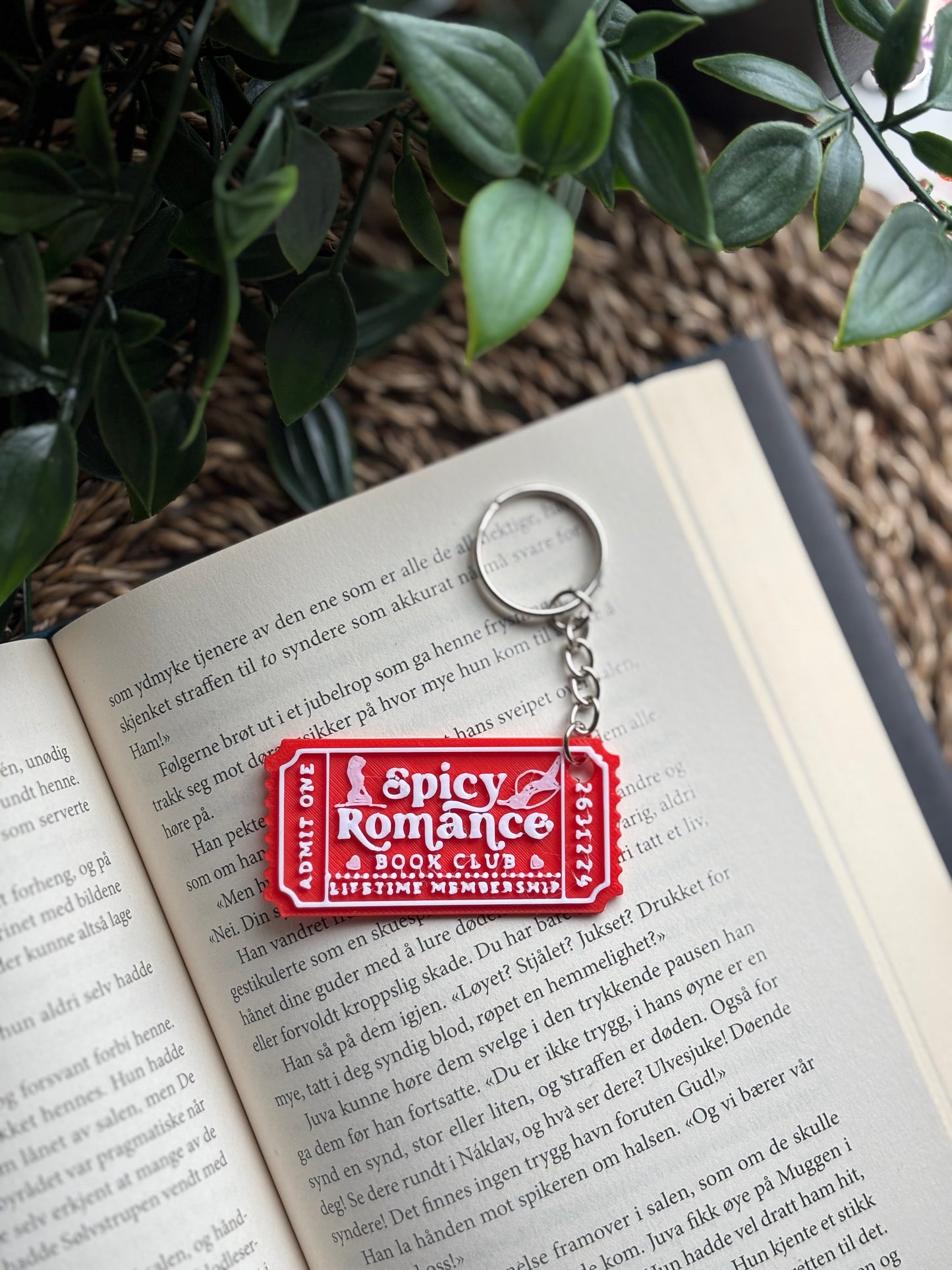 Spicy Romance Ticket Nøkkelring