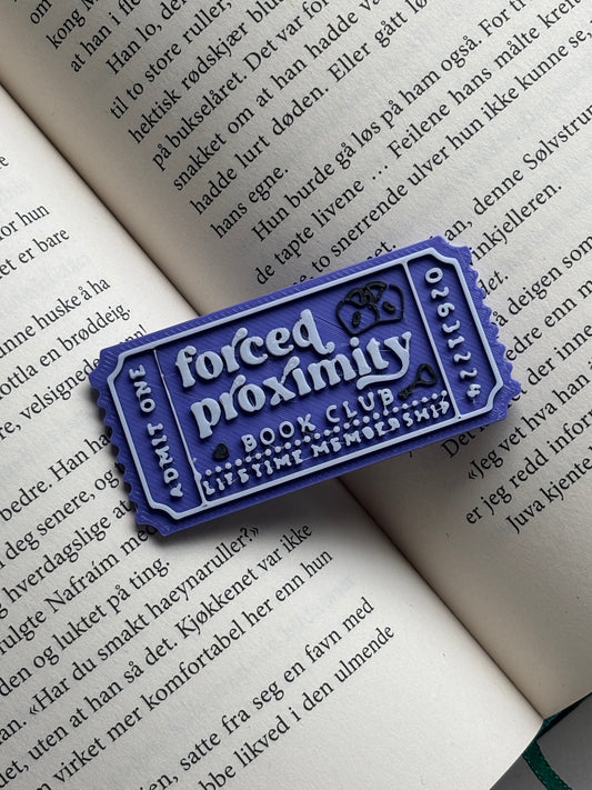 Forced Proximity Ticket Pin
