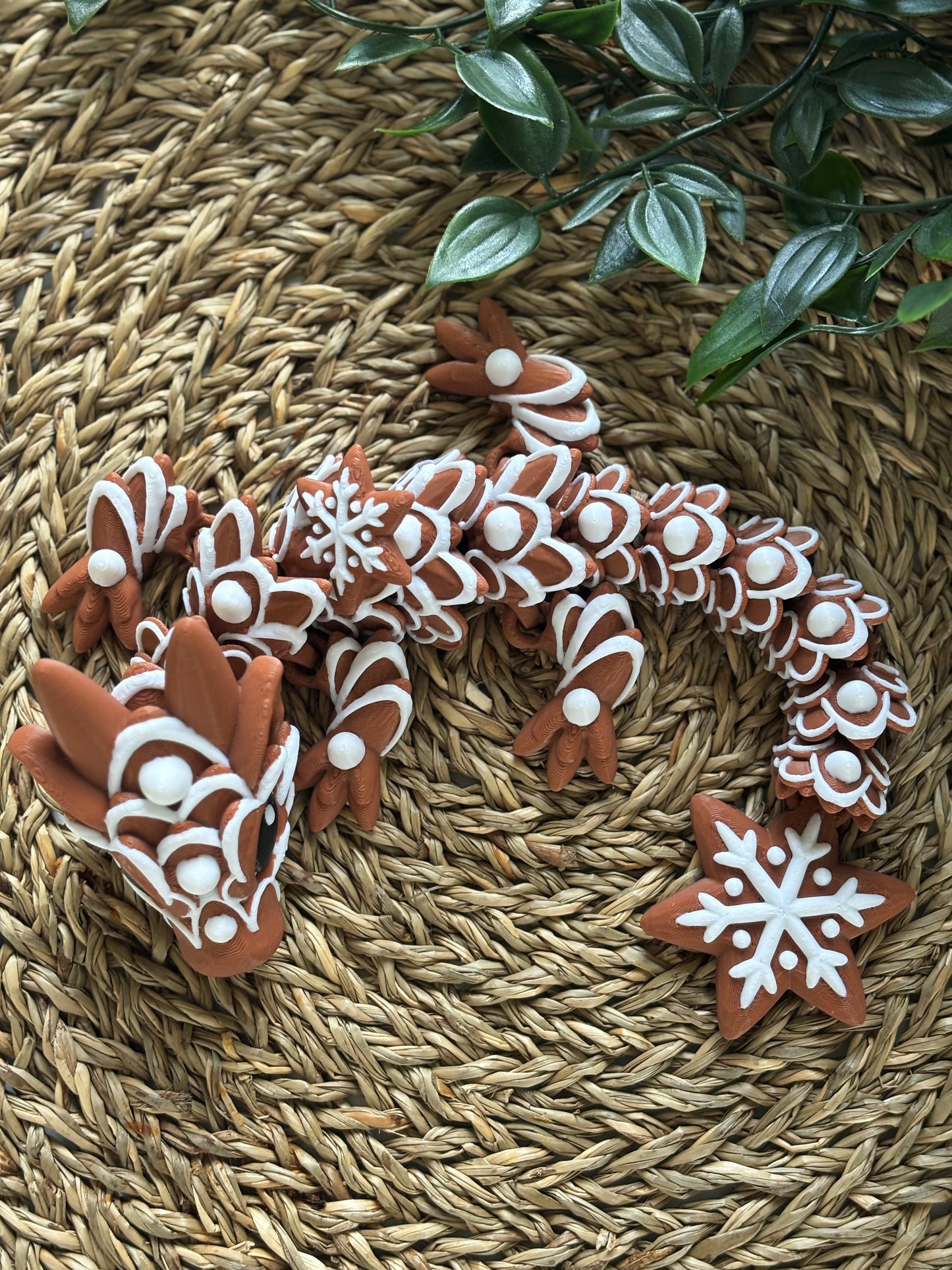 Pepperkakedrage - Cute 3D Fidget Dragon