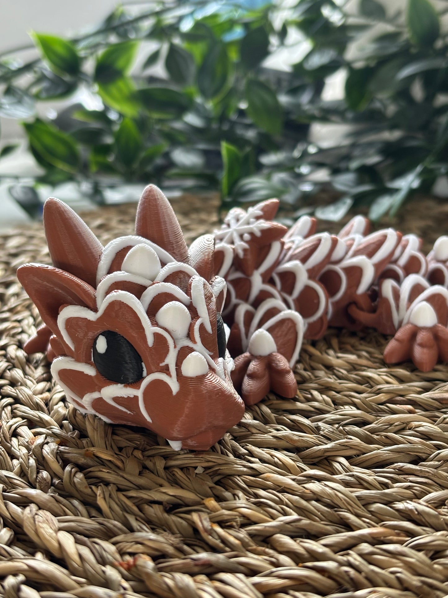 Pepperkakedrage - Cute 3D Fidget Dragon