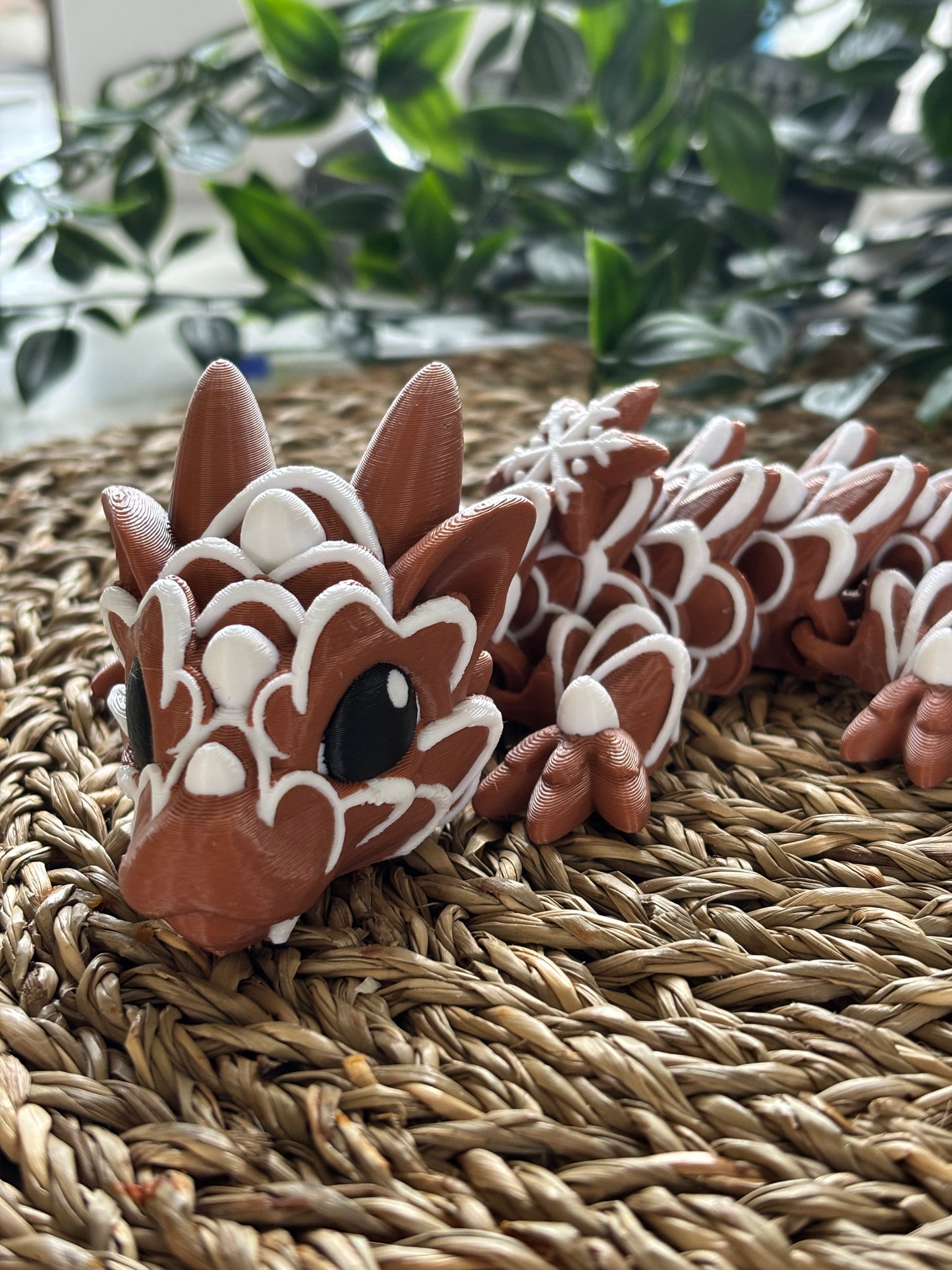 Pepperkakedrage - Cute 3D Fidget Dragon