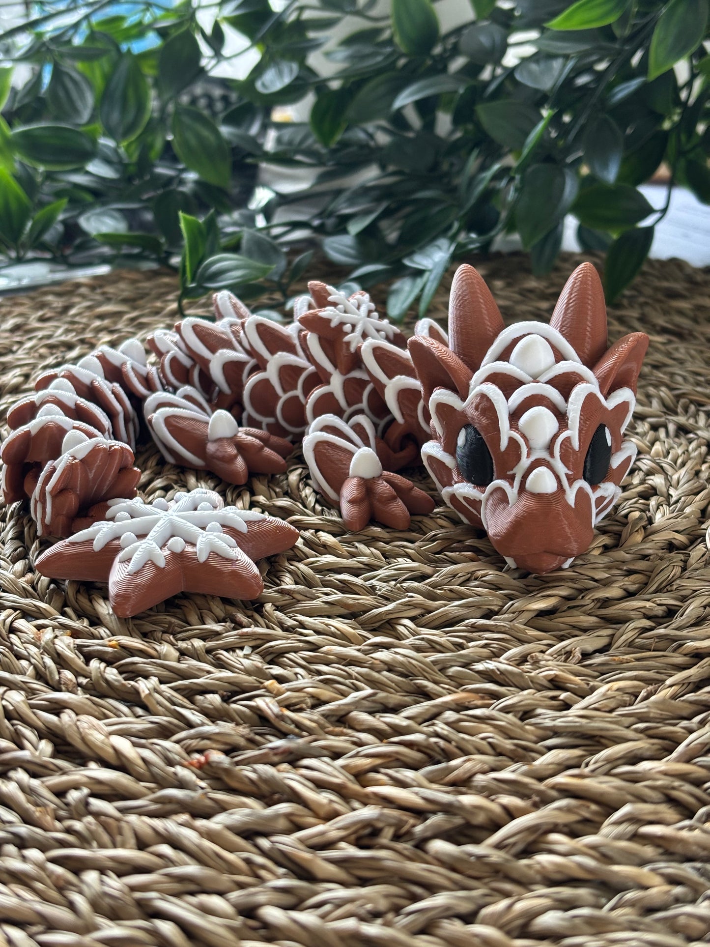 Pepperkakedrage - Cute 3D Fidget Dragon