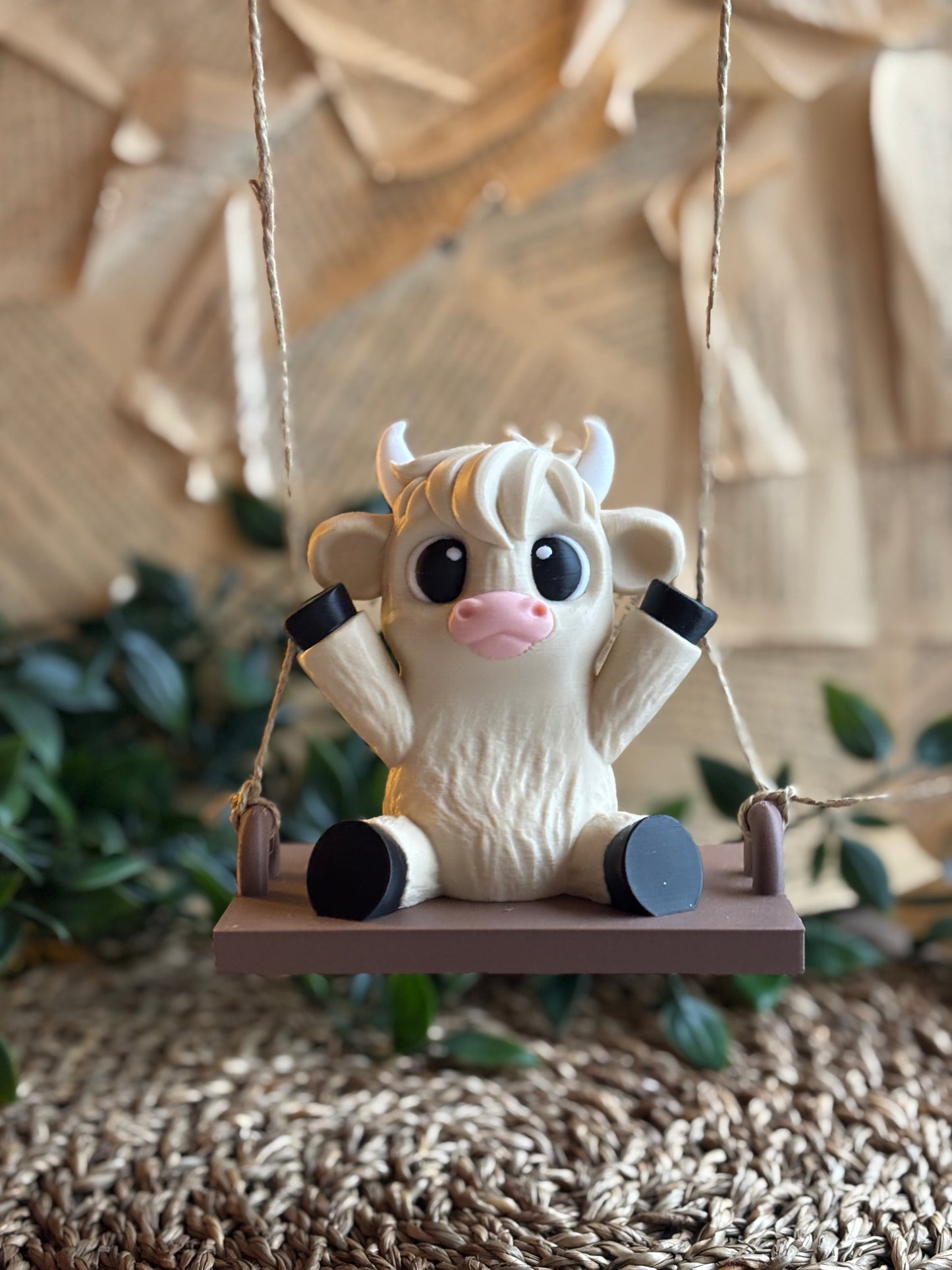 Cute Swinging Cow