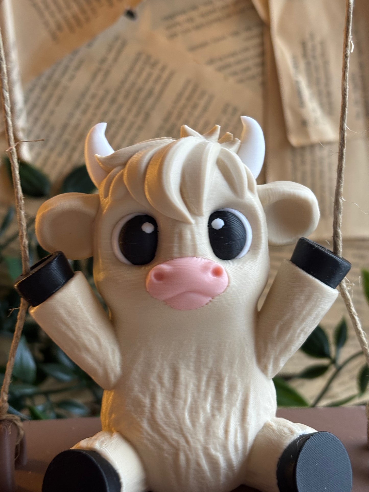Cute Swinging Cow