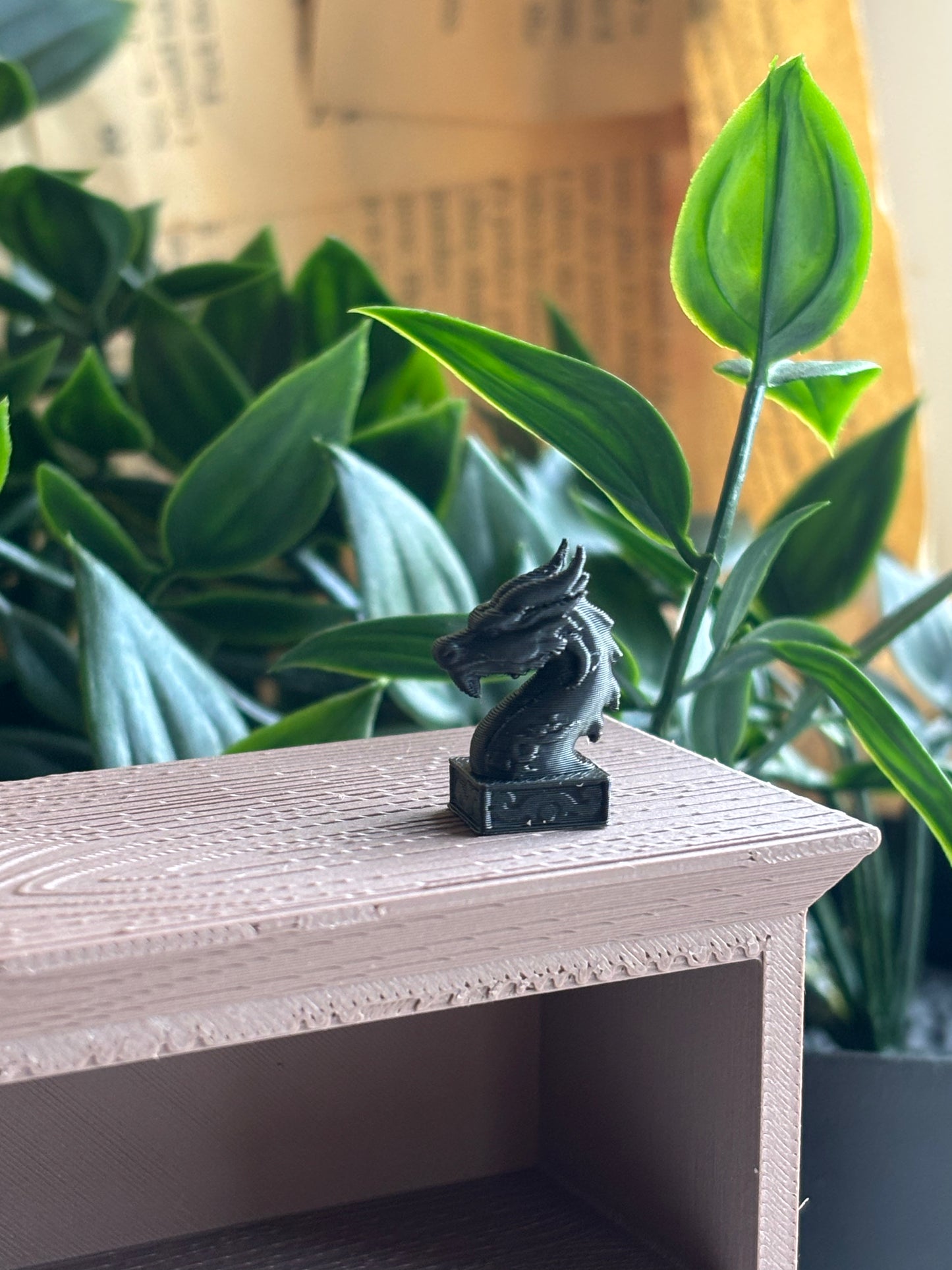 Mini Kinesisk Drage Bokstøtte