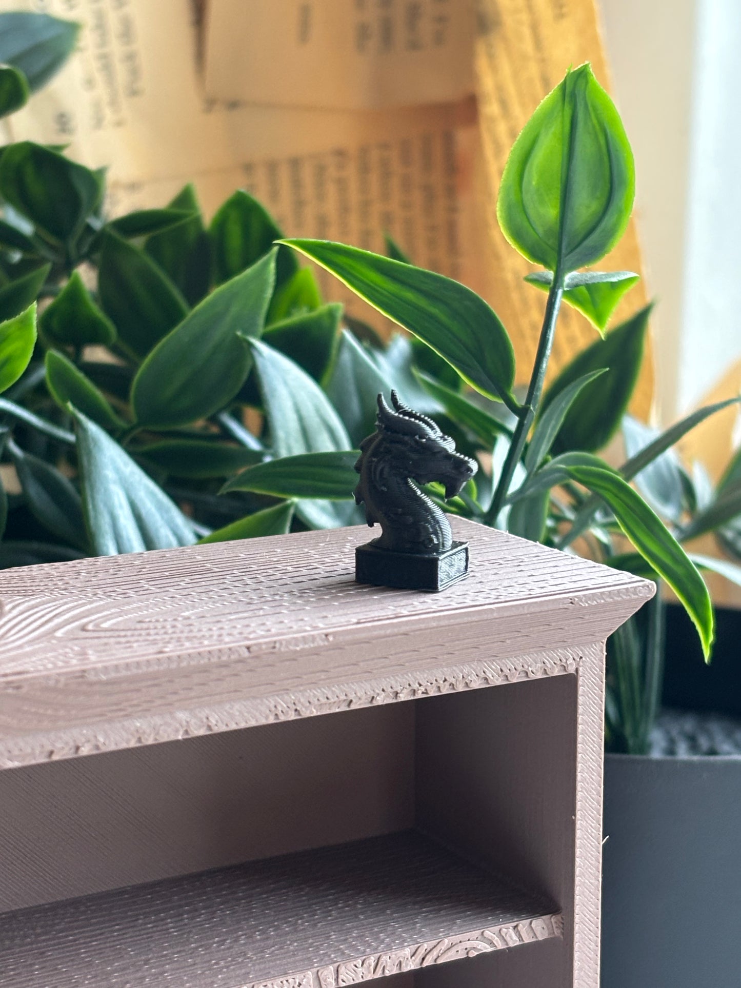 Mini Kinesisk Drage Bokstøtte