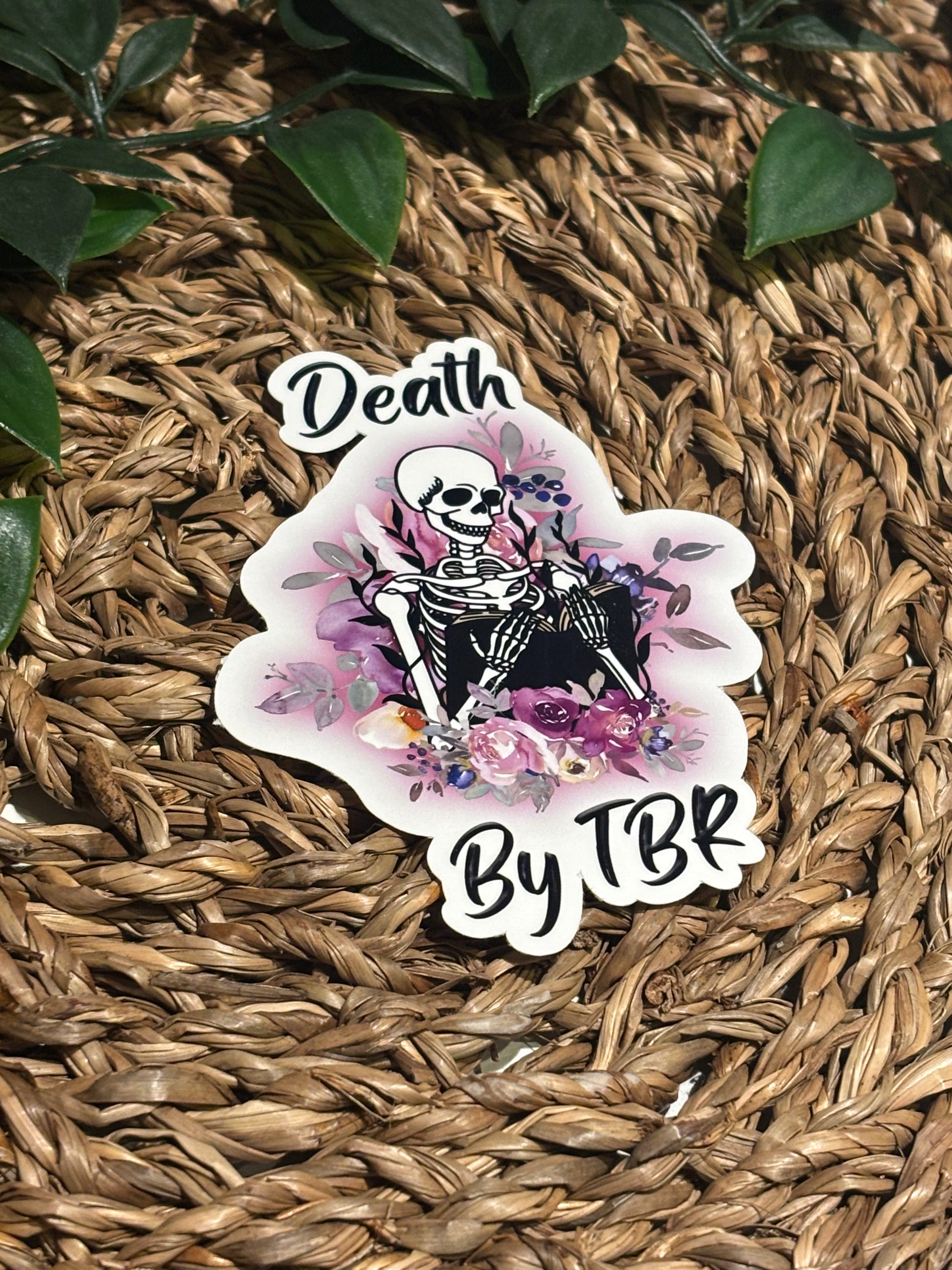 Deact Sticker Death by TBR Sticker – Nordic Book Adventure