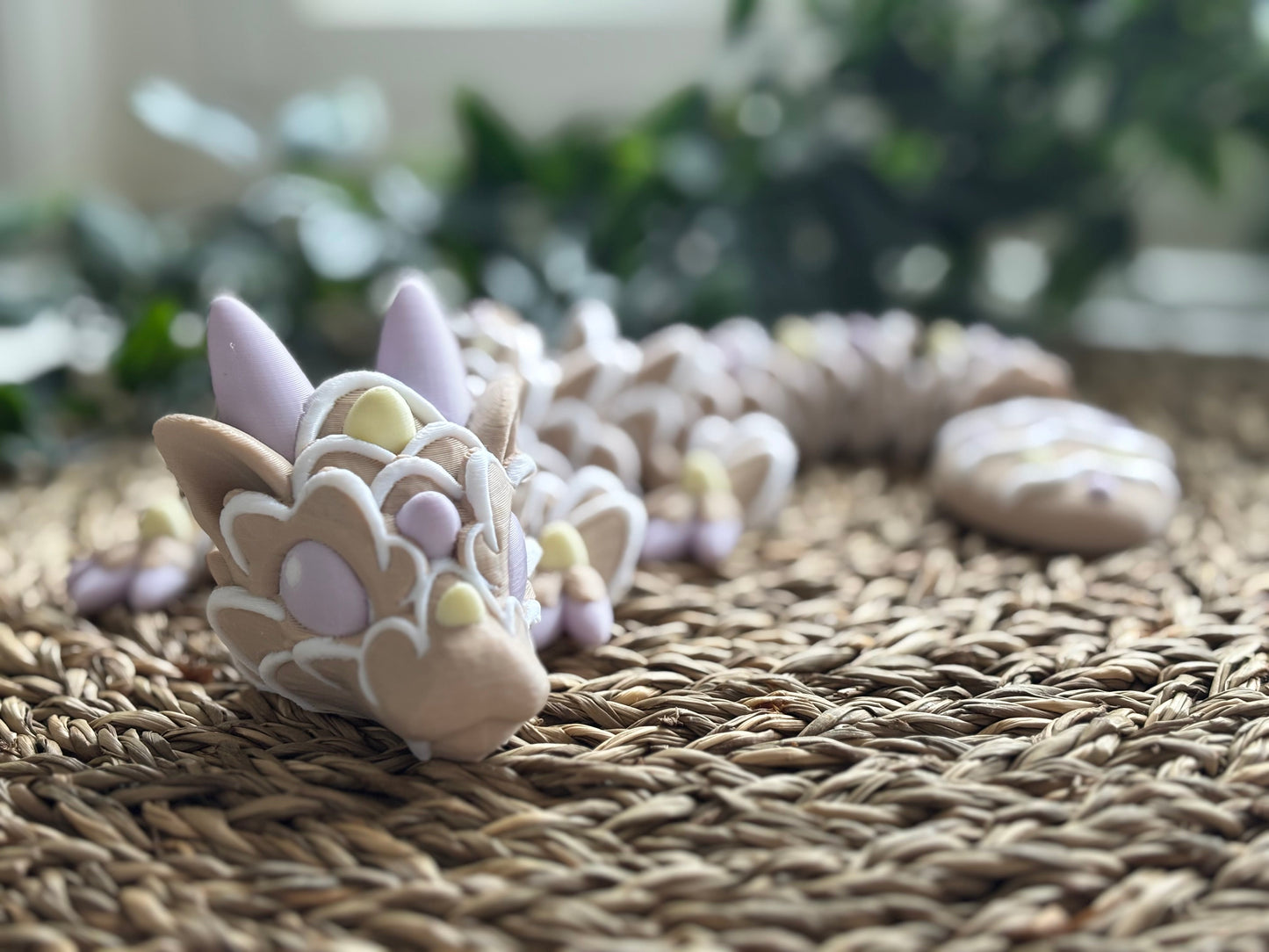 Easter egg cookie dragon - Cute 3D Fidget Dragon