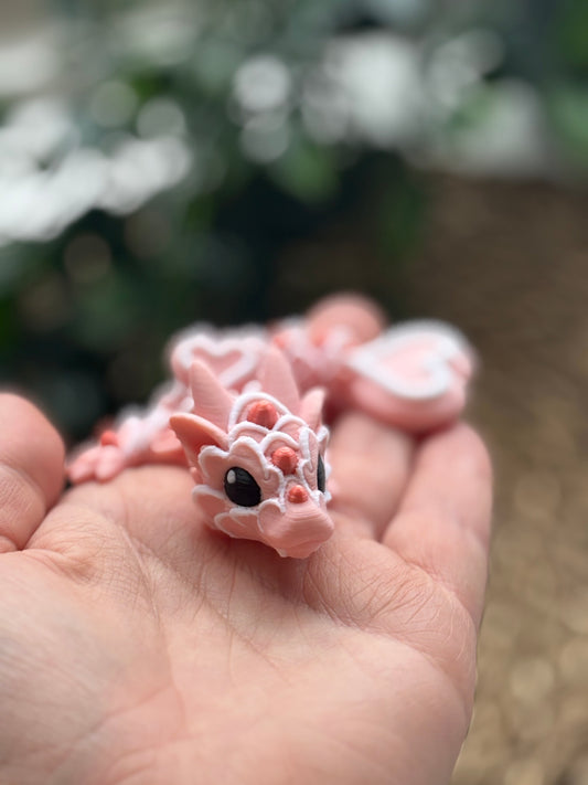 Valentine dragon - Cute 3D Fidget Dragon