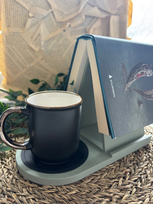 Bok-, kopp- og kindleholder