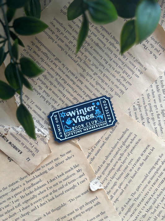 Winter Vibes Ticket Pin