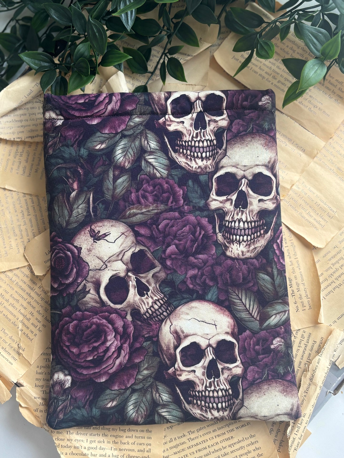 Purple Rose Skull Booksleeve (Limited Edition)