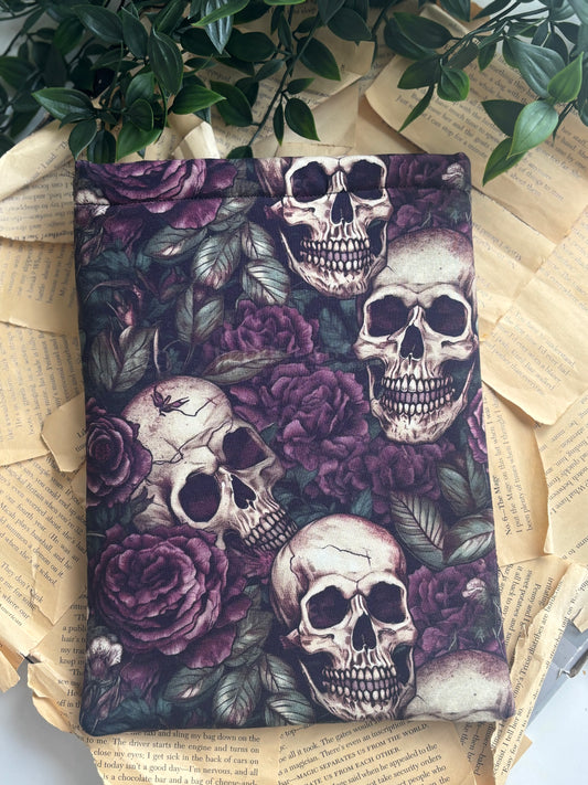 Purple Rose Skull Booksleeve (Limited Edition)
