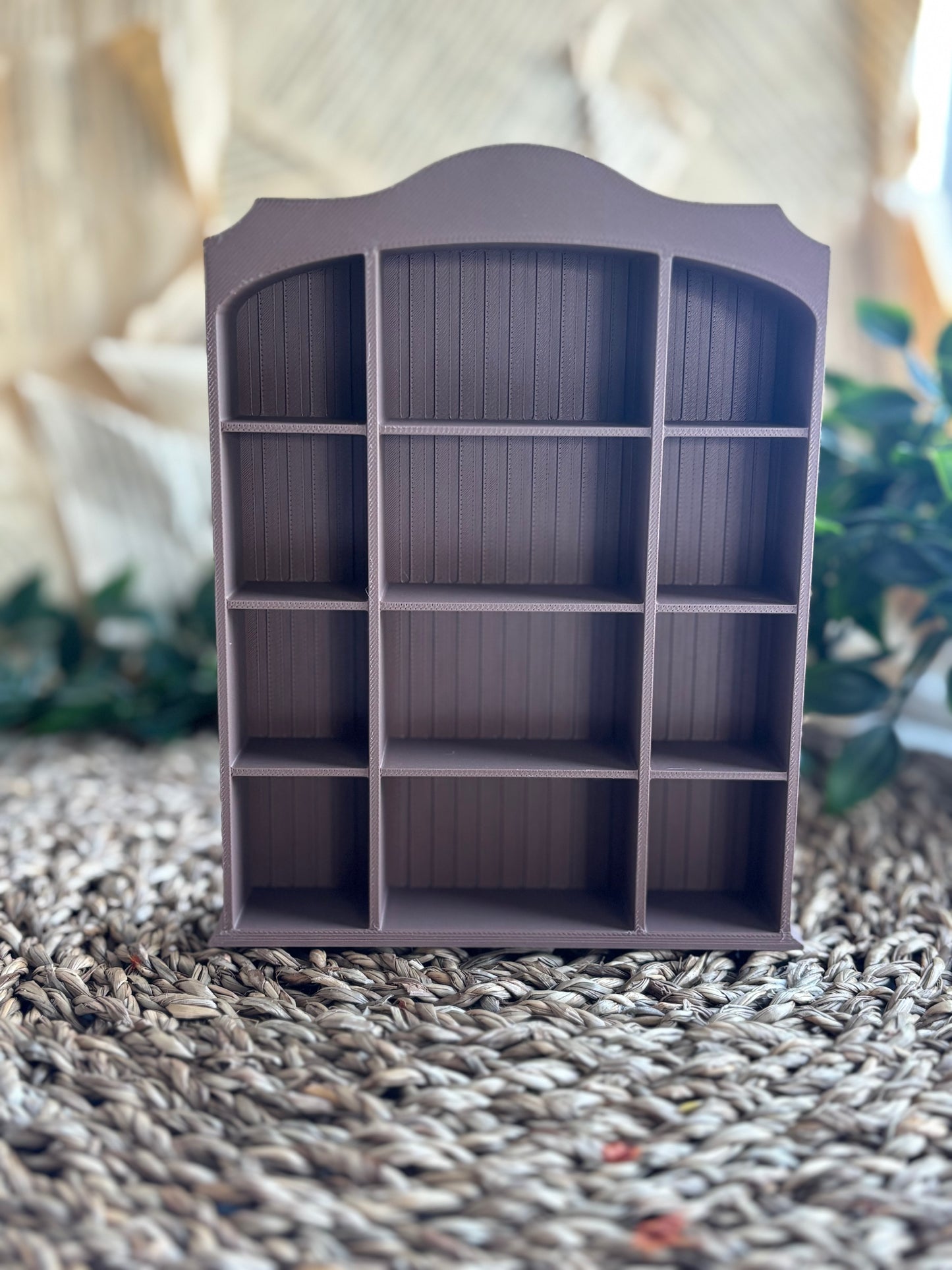 Vintage Wood Panel Miniatyr Bokhylle