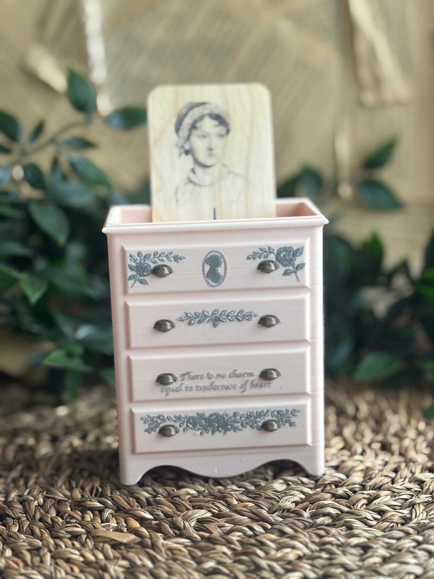 Jane Austen Kommode Penneholder/Bokmerkeholder
