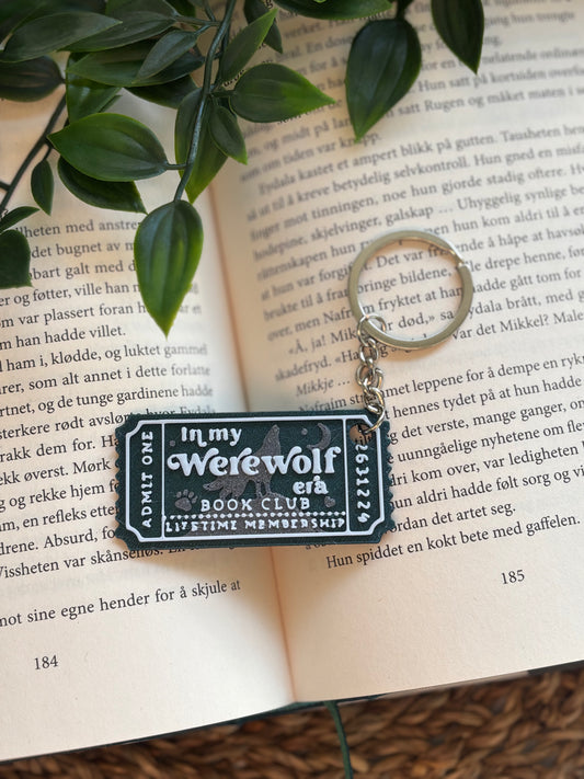 In My Werewolf Era Book Club Nøkkelring