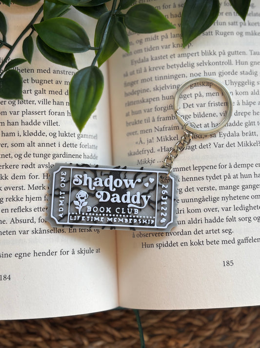 Shadow Daddy Book Club Nøkkelring
