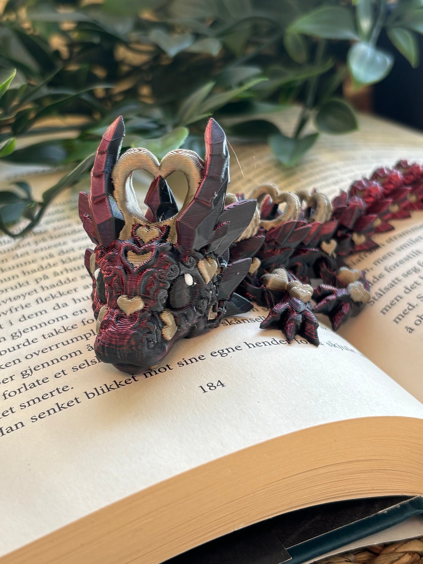 Dark Heart Dragon- Cute 3D Fidget Dragon