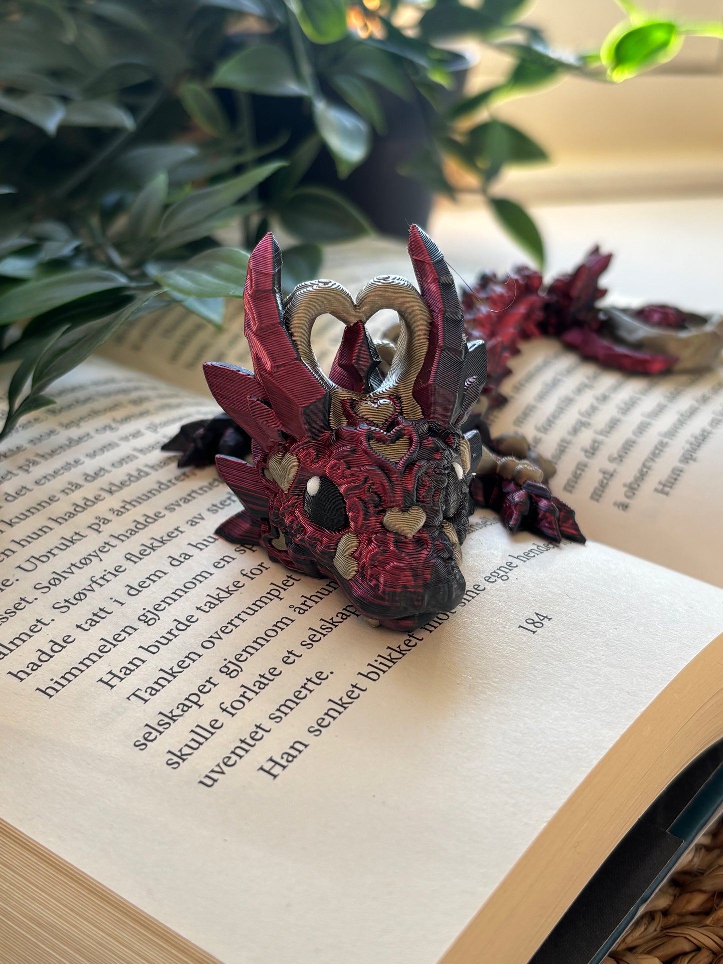 Dark Heart Dragon- Cute 3D Fidget Dragon