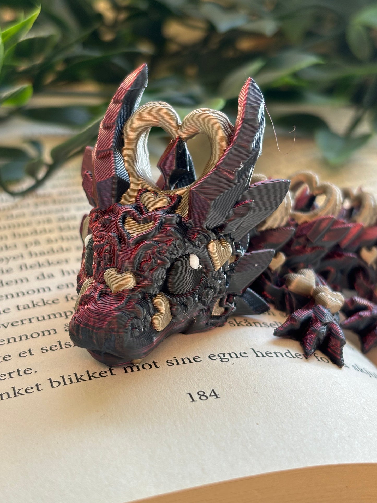 Dark Heart Dragon- Cute 3D Fidget Dragon