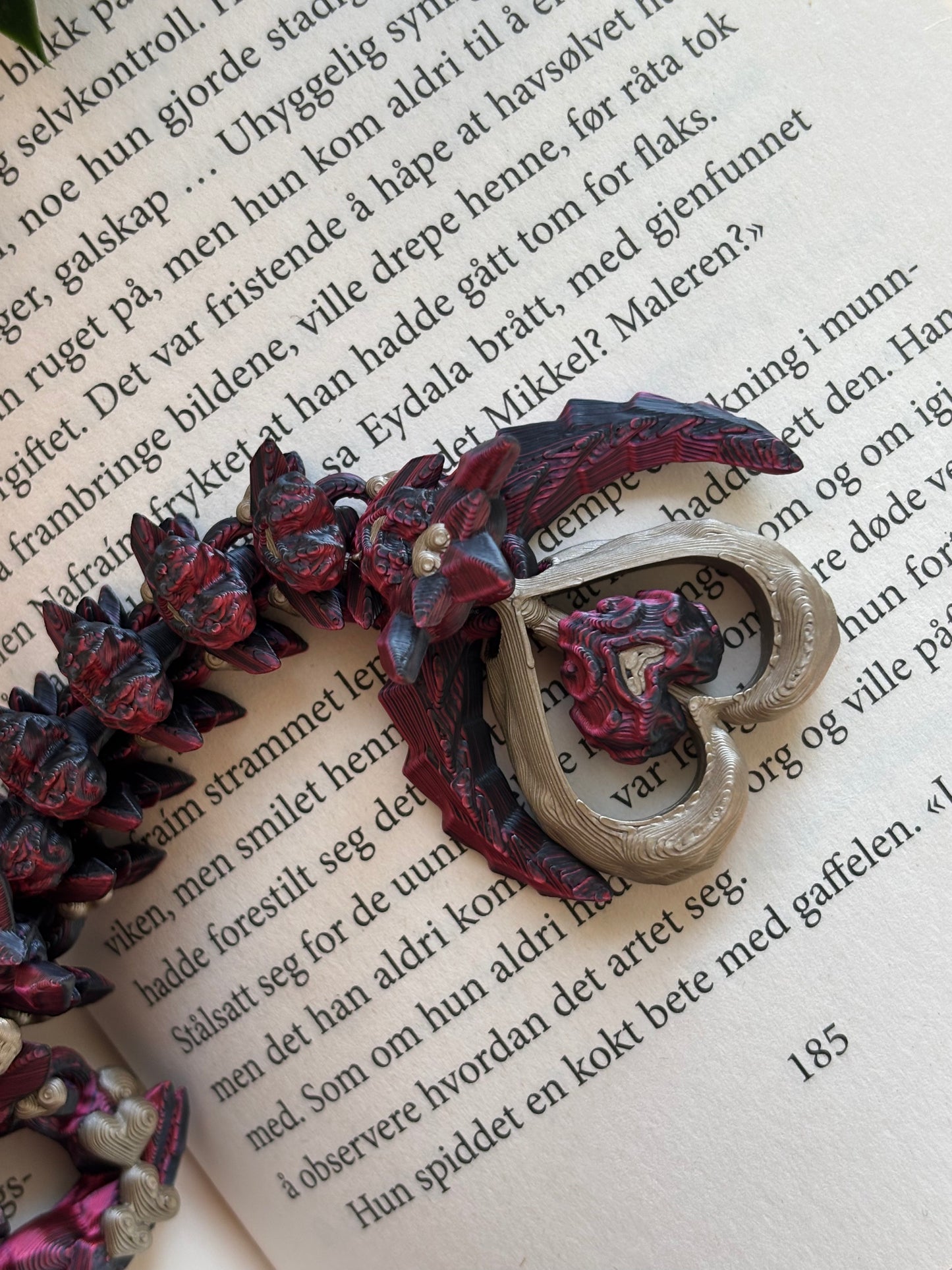 Dark Heart Dragon- Cute 3D Fidget Dragon
