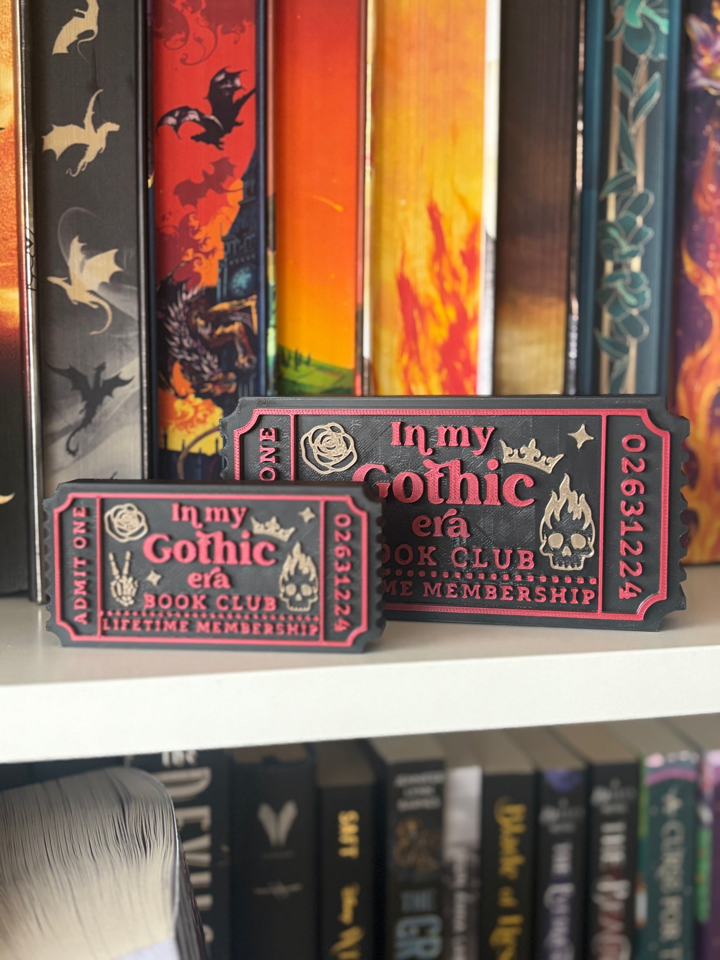 In My Gothic Era Book Club Bokhylleskilt