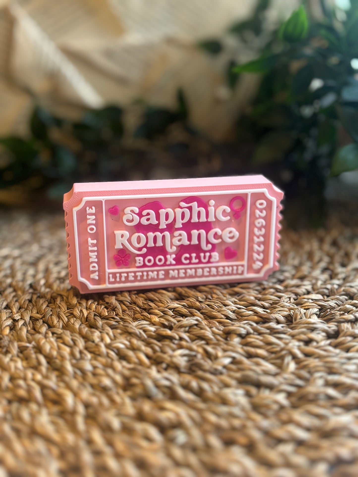 Sapphic Romance Book Club Bokhylleskilt