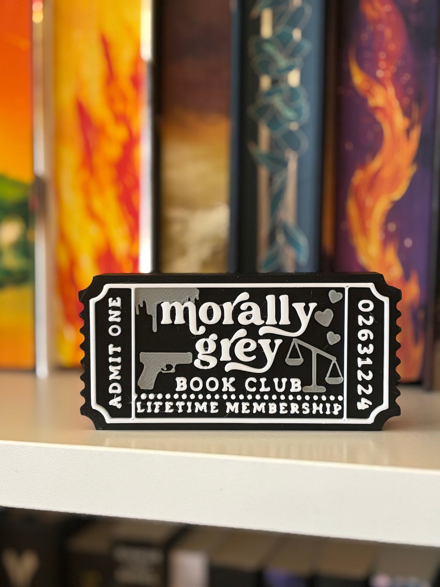 Morally Grey Book Club Bokhylleskilt