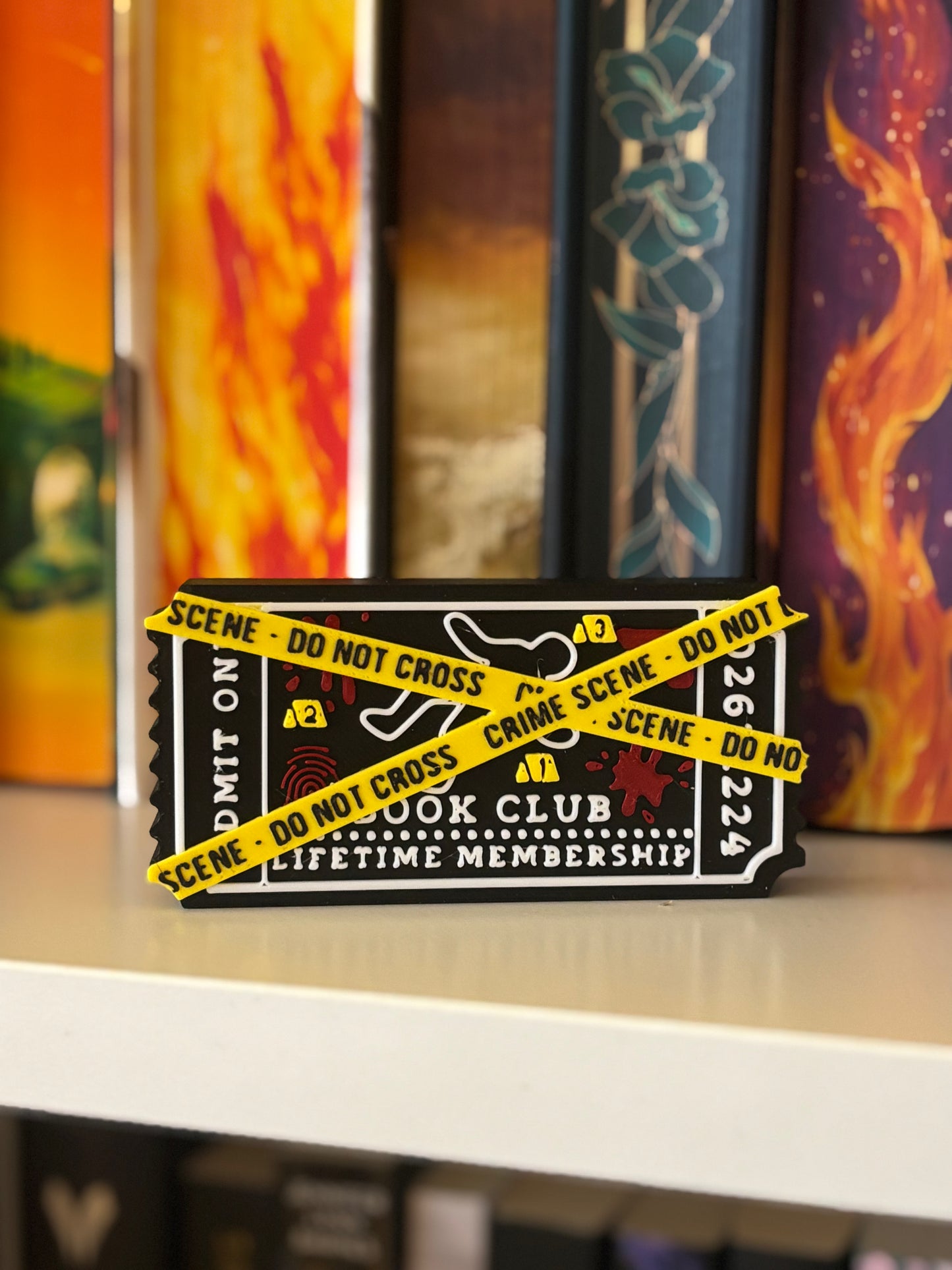 Crime Scene Book Club Bokhylleskilt