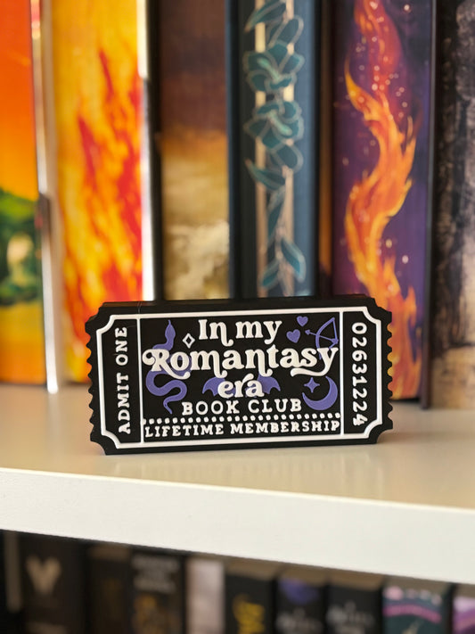 In My Romantasy Era Book Club Bokhylleskilt