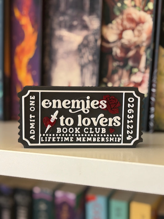 Enemies to lovers Book Club Bokhylleskilt