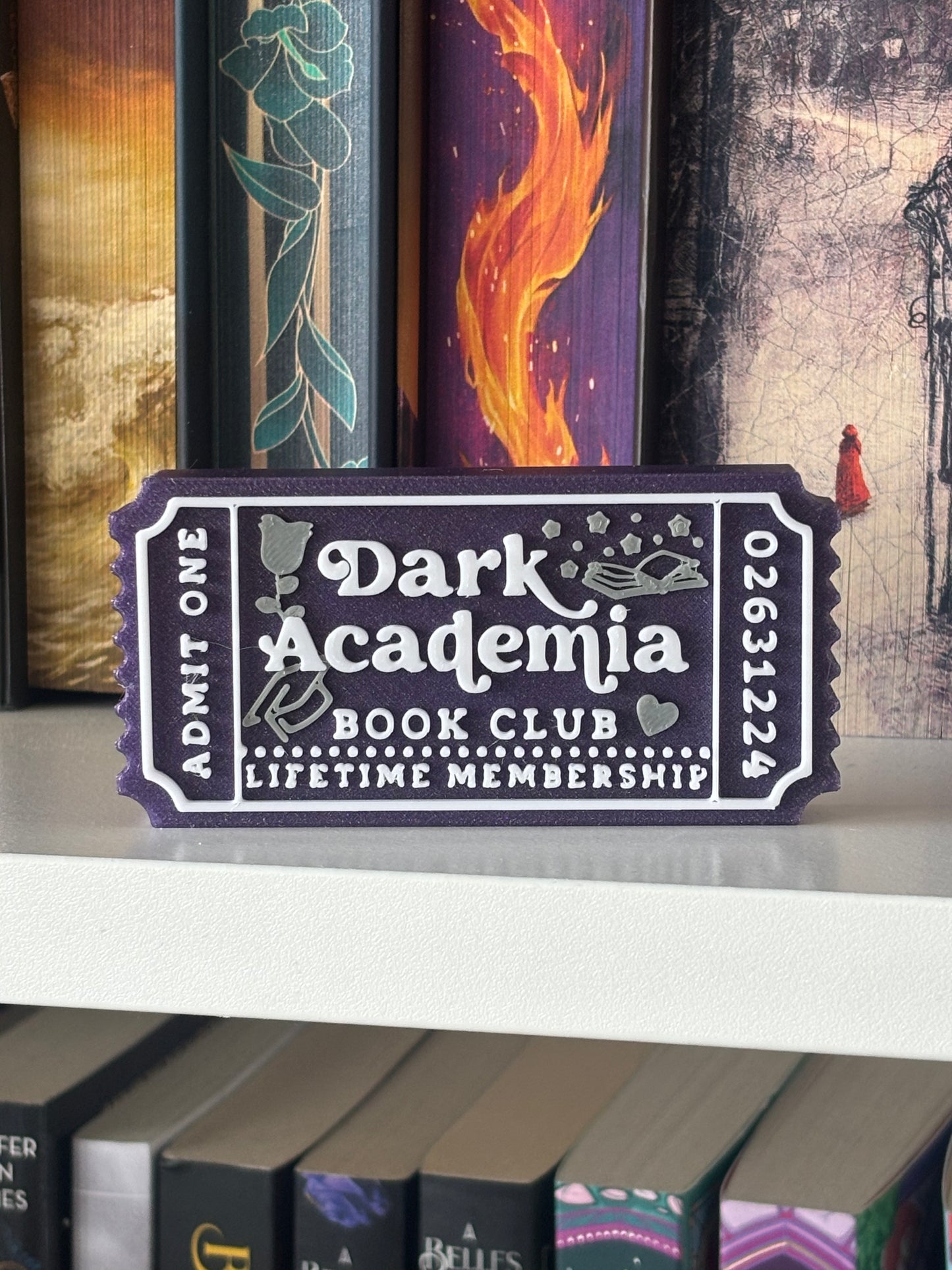 Dark Academia Book Club Bokhylleskilt