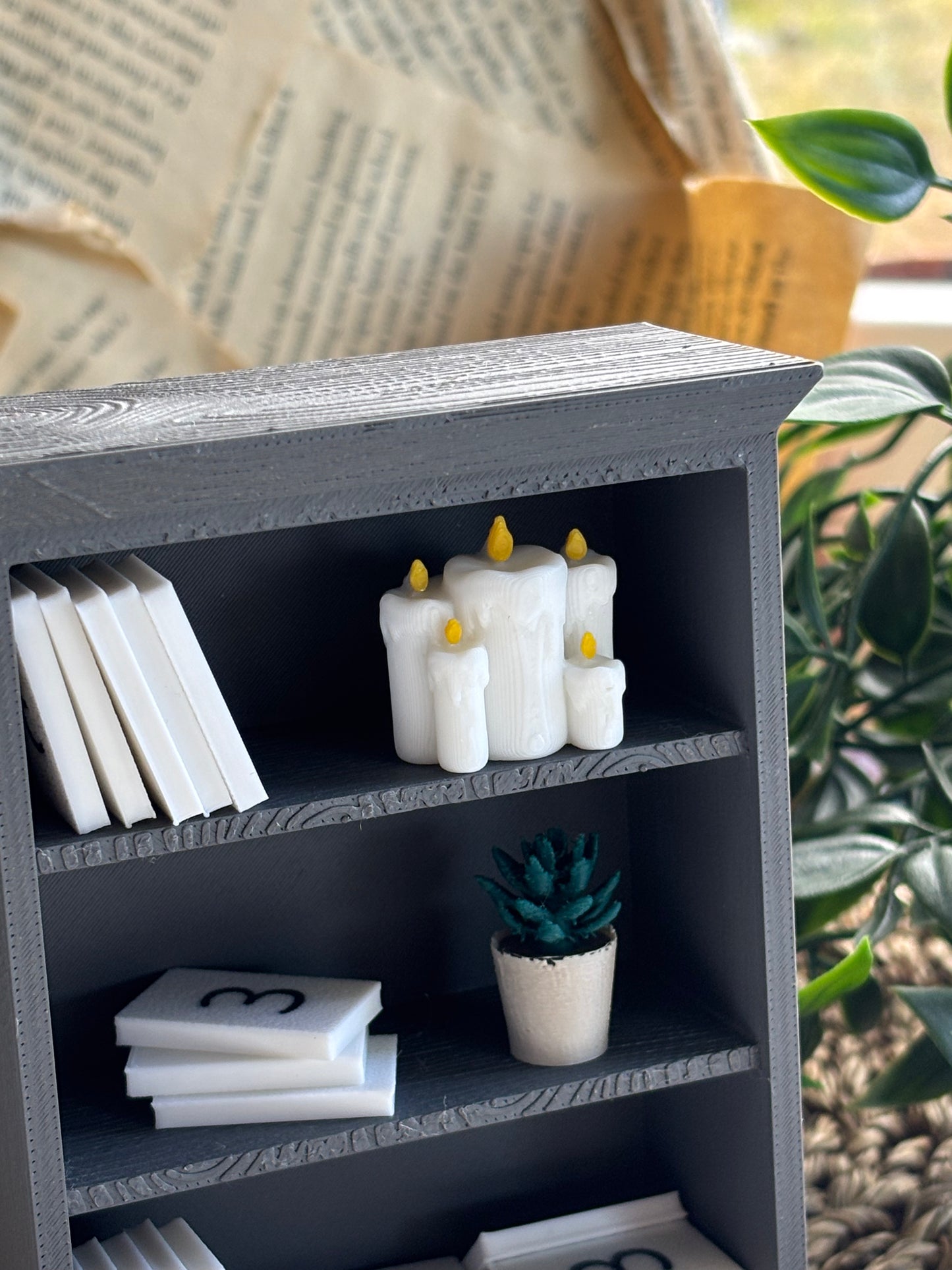 Candles  -  Miniatyr til mini bokhyller