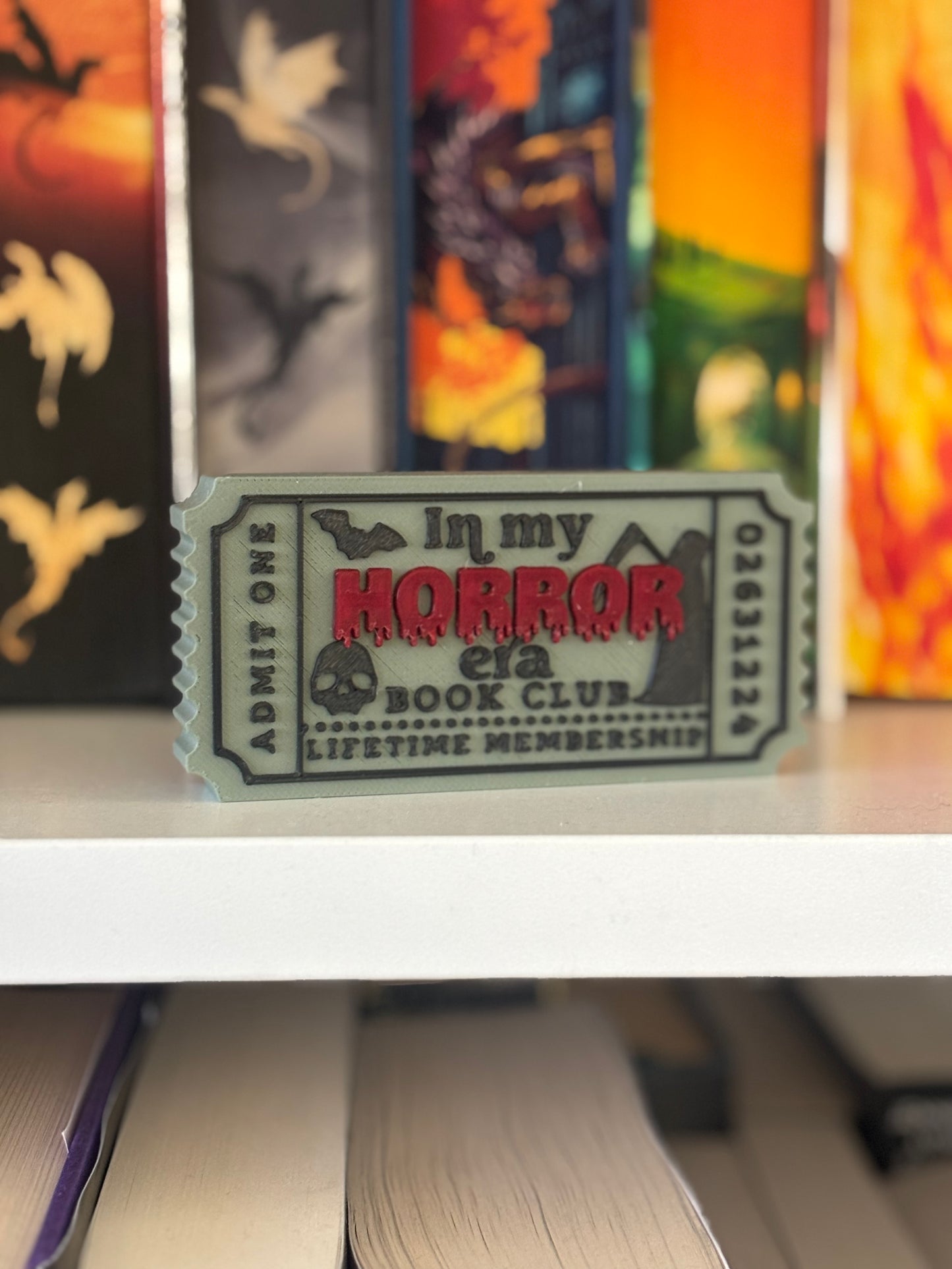 In my horror era Book Club Bokhylleskilt