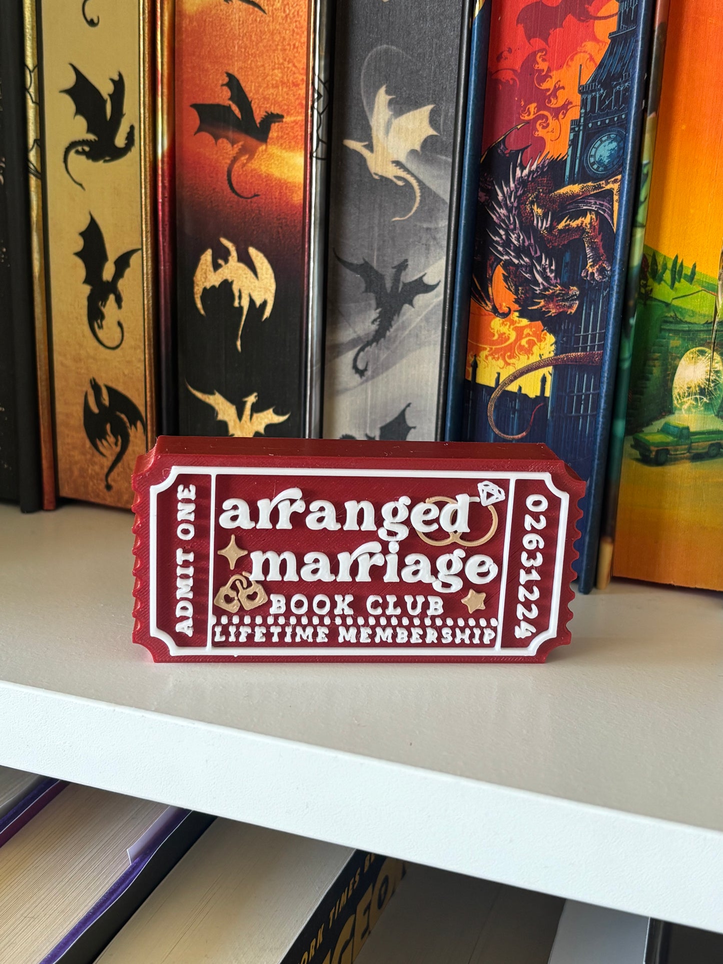 Arranged Marriage Book Club Bokhylleskilt