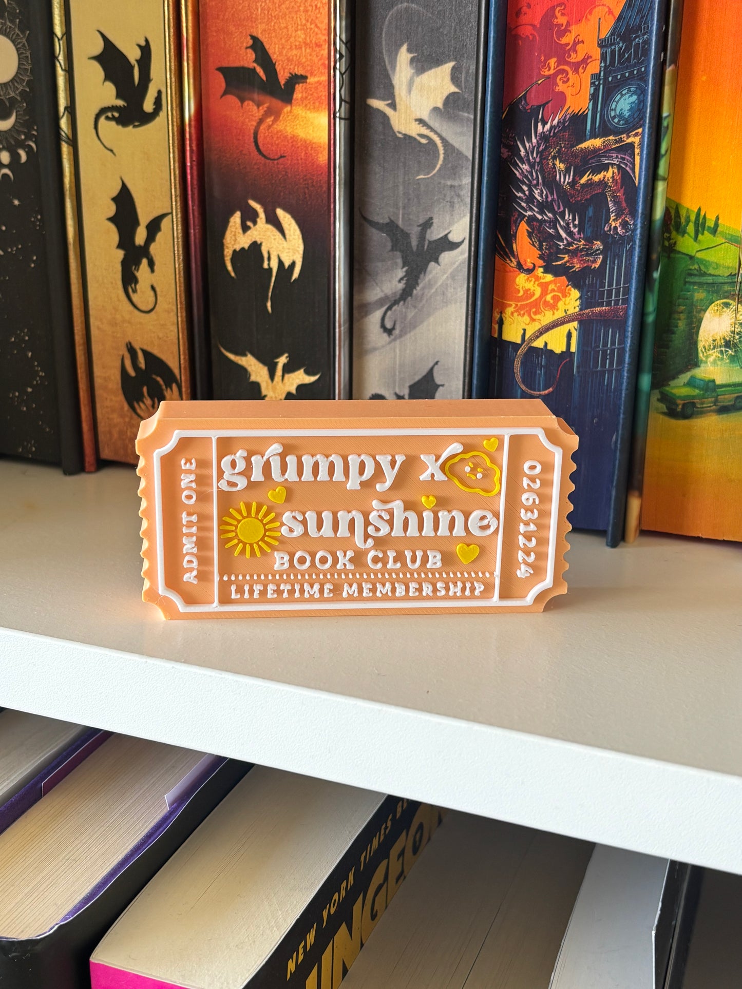 Grumpy x Sunshine Book Club Bokhylleskilt