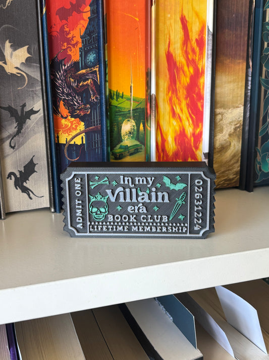 Villain Era Book Club Bokhylleskilt